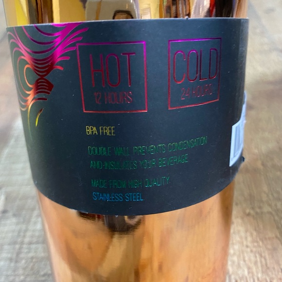 New With Tags Large Stainless Steel Bottle With Set of Moscow Mule Cups - Picture 2 of 8